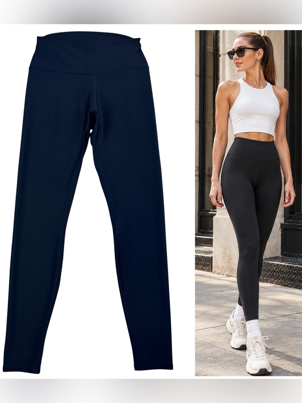 Alo Yoga High-Waist Airlift Leggings LARGE Full Length Athleisure Gym W5561R